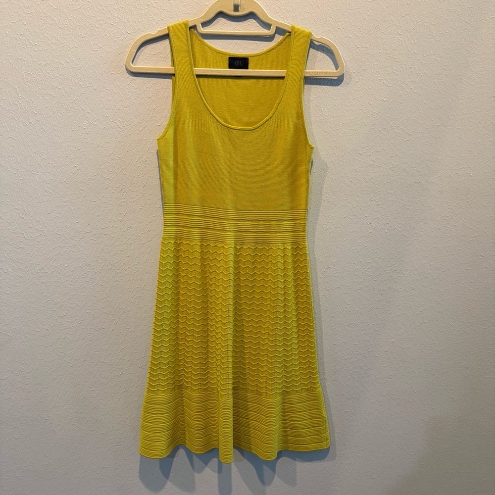 Banana Republic Yellow Knit Tank Dress
